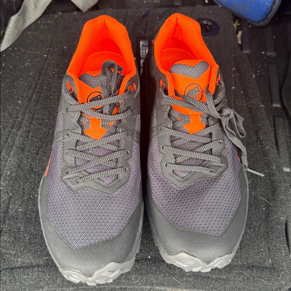 Mammut Charcoal and Fiery Orange Sneakers